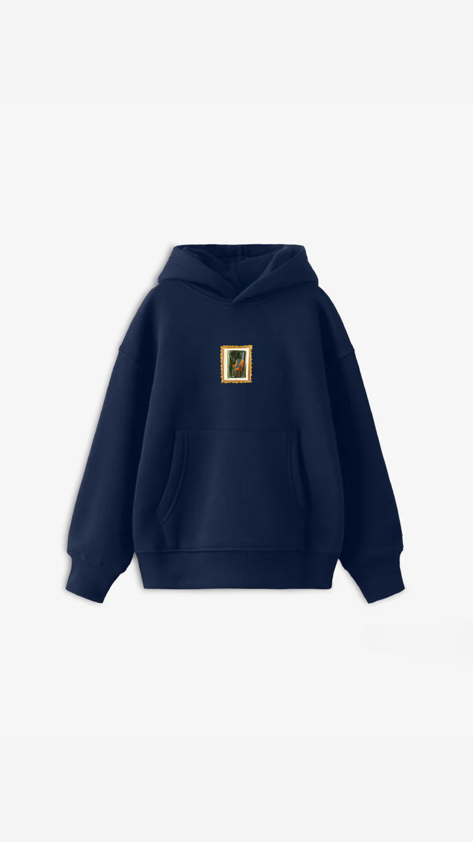 62 The Frame Focus Hoodie brings a touch of artful elegance to everyday style. Featuring a subtle yet captivating framed design at the center, this hoodie combines classic artistry with modern comfort. Perfect for those who appreciate unique, thoughtful details, the Frame Focus Hoodie serves as both a statement piece and a cozy essential. Its minimalist approach highlights the framed artwork, drawing attention to intricate creativity while maintaining a versatile aesthetic. Step out in style and celebrate the fusion of fashion and art with this refined hoodie.