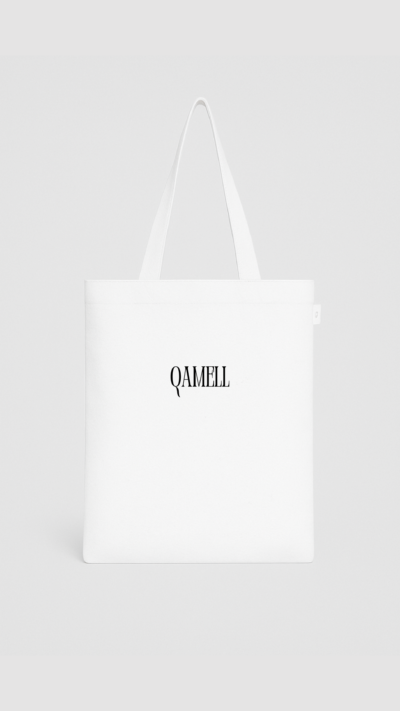 tote beg - white - qamell accessaories