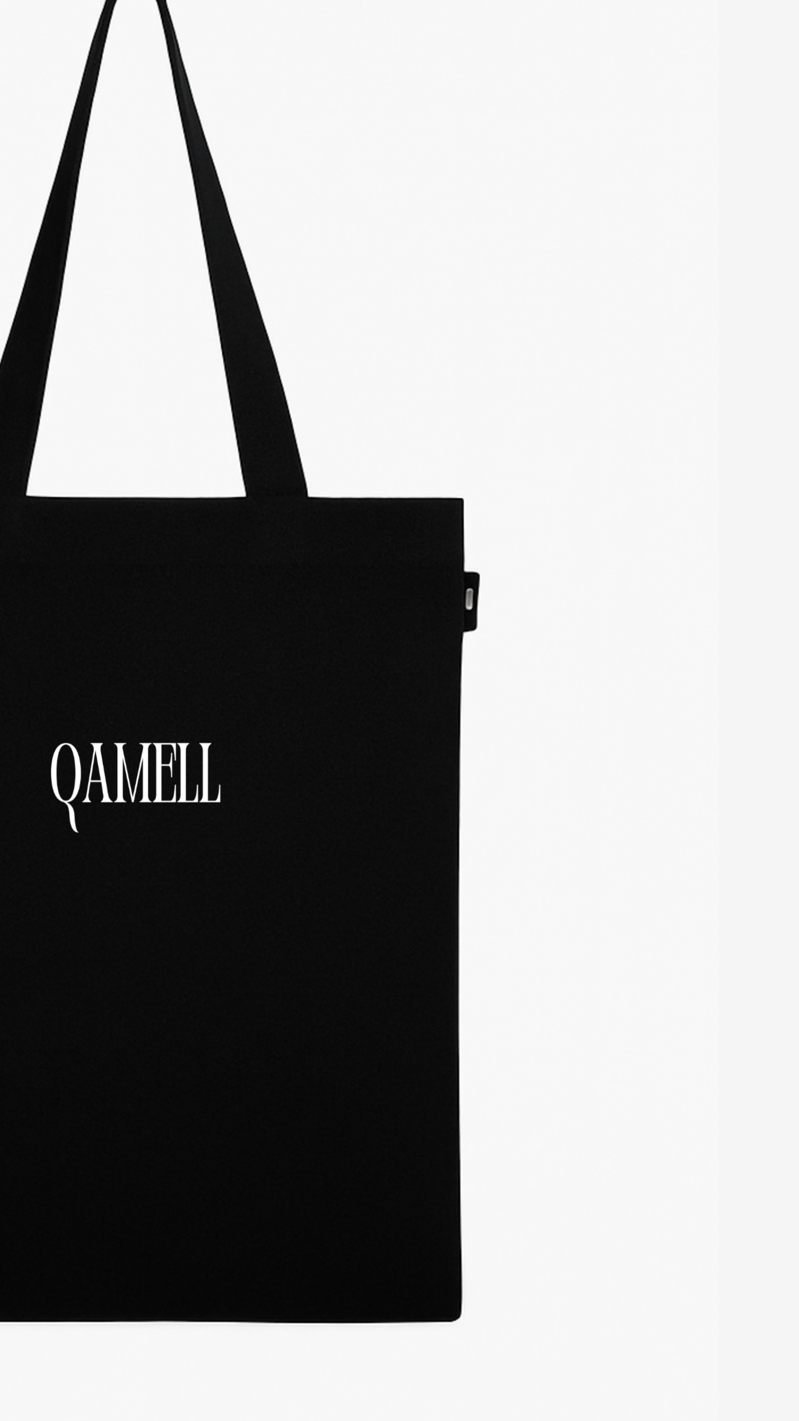 B tote beg - white - qamell accessaories