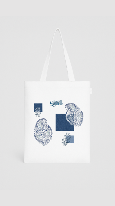 tote beg - white - qamell accessaories