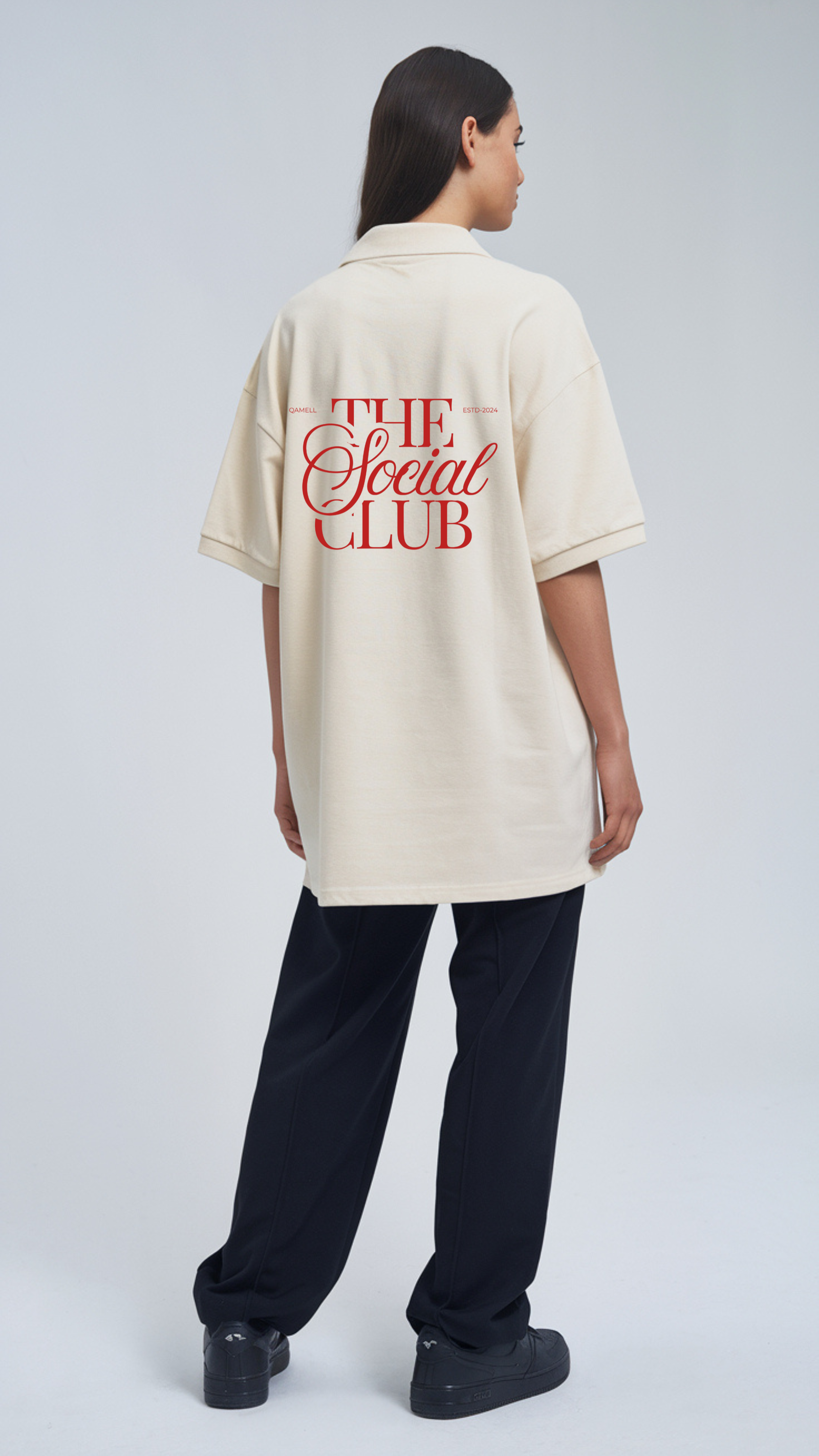 THE SOCIAL CLUB - POLO T-SHIRT- POLOH//QAMELL